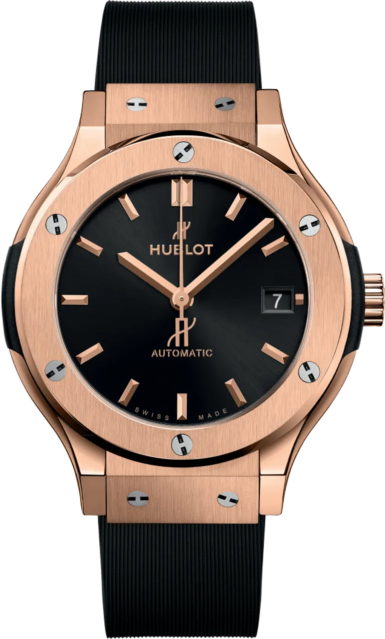 Hublot Classic Fusion 565.OX.1480.RX 38mm Rose gold and 18k rose gold Black