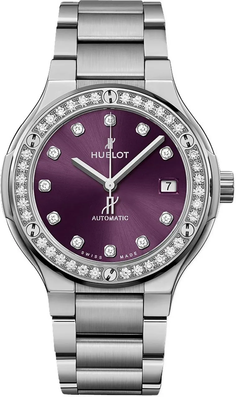 Hublot Classic Fusion 568.NX.897V.NX.1204 38mm Titanium Purple