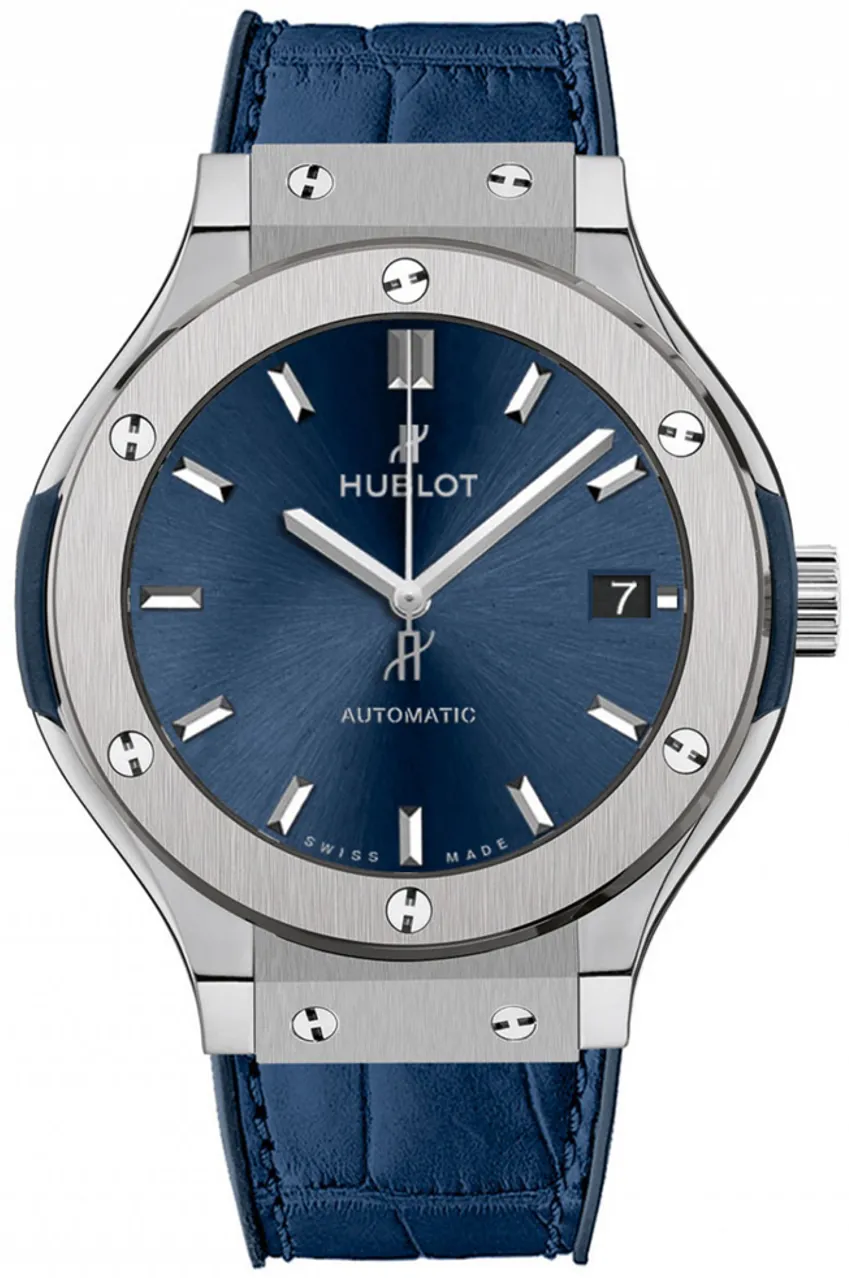 Hublot Classic Fusion Blue 565.NX.7170.LR 38mm Titanium Blue