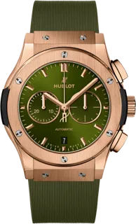 Hublot Classic Fusion Chronograph 541.OX.8980.RX 18K King Gold Green