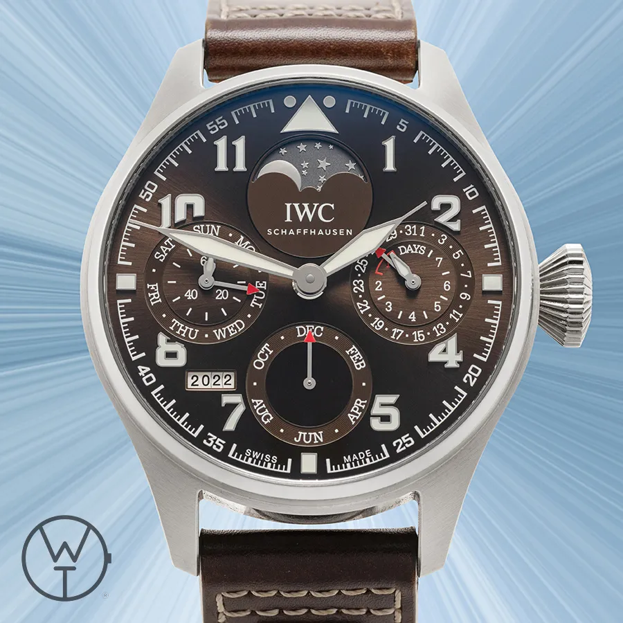 IWC Big Pilot IW503801 46mm Stainless steel Brown