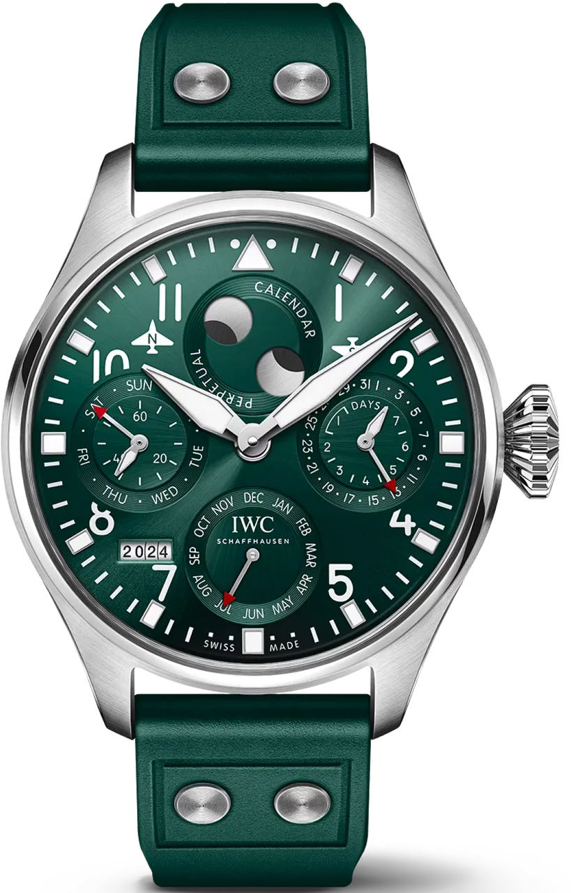 IWC Perpetual Calendar IW503608 46.2mm Stainless steel Green