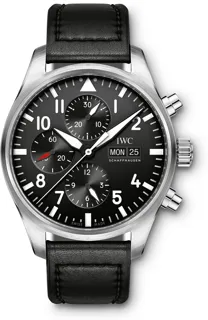 IWC Pilot IW377709 Stainless steel Black