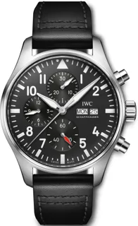 IWC Pilot IW3780-01 Stainless steel Black