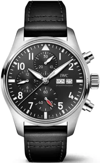 IWC Pilot IW388111 Stainless steel Black