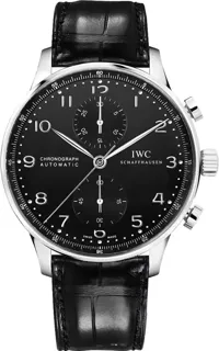 IWC Portugieser IW371447 Stainless steel Black