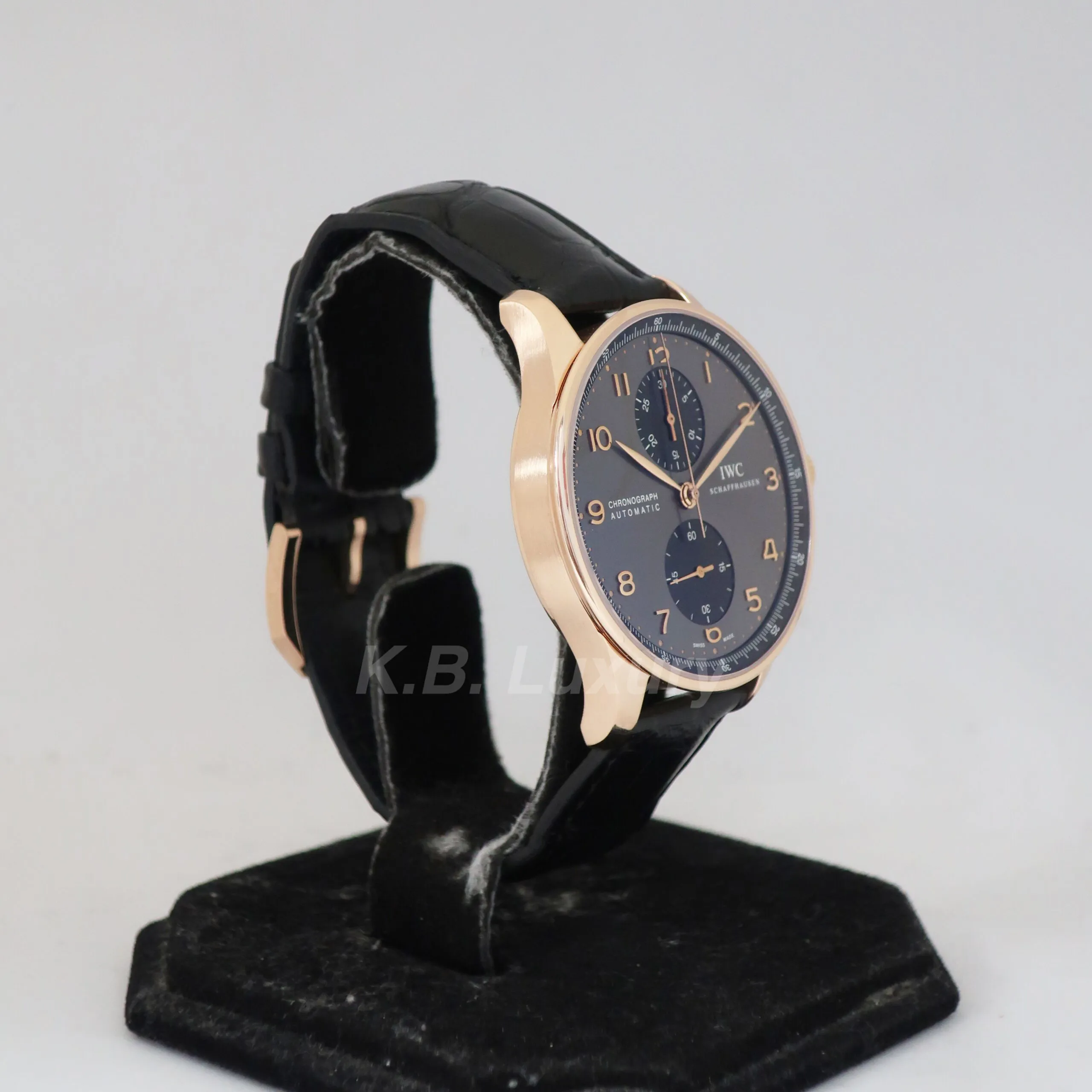 IWC Portugieser IW371482 40.9mm Rose gold Black 2