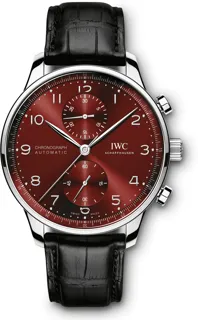 IWC Portugieser IW371616 Stainless steel Red