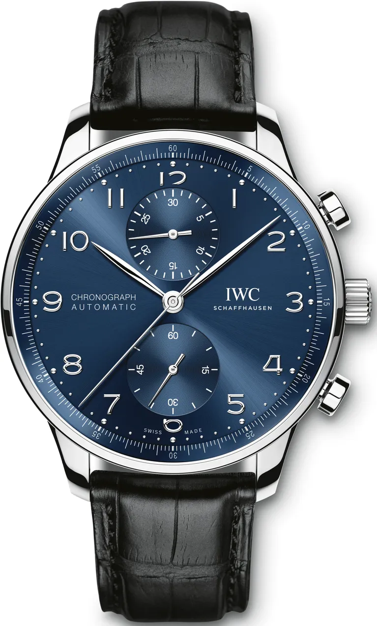 IWC Portuguese Chronograph IW371606 41mm Stainless steel Blue