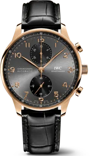 IWC Portuguese Chronograph IW371610 Yellow gold Gray