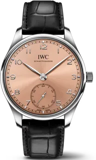 IWC Portuguese IW358313 40mm Stainless steel Pink