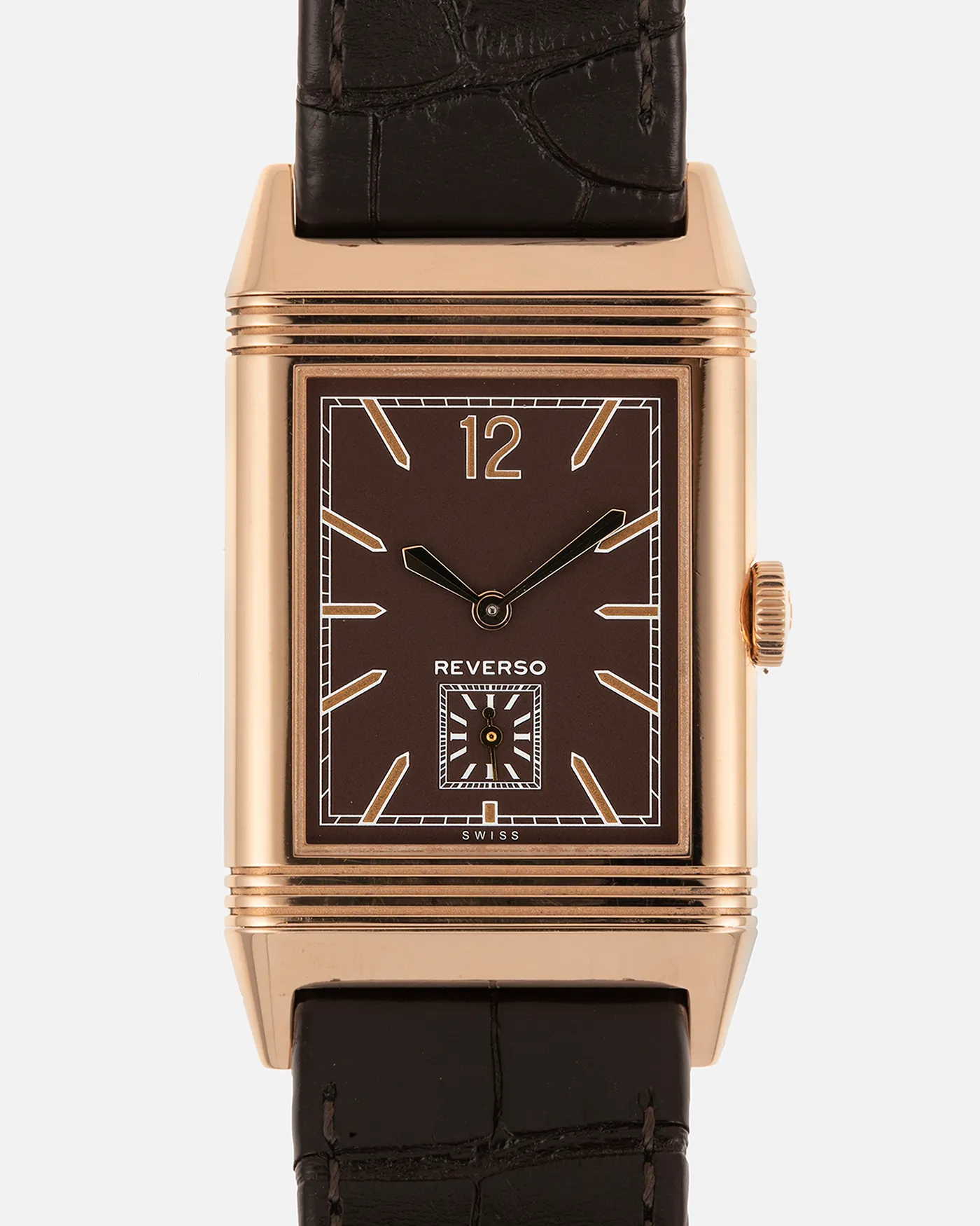 Jaeger-LeCoultre Q2782560 Grande Reverso Ultra Thin 1931 Chocolate 277.2.22 27.5mm Rose gold Brown