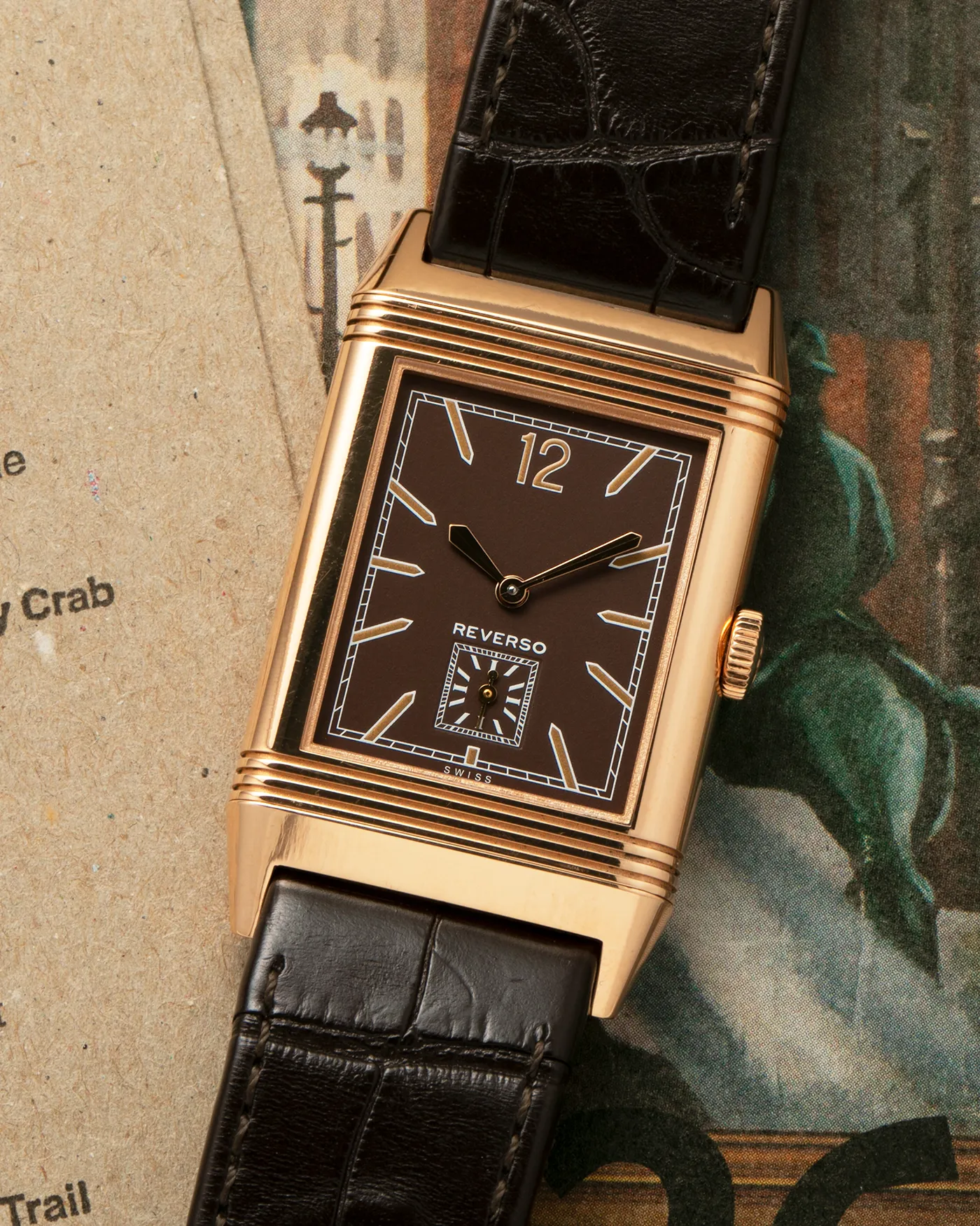 Jaeger-LeCoultre Q2782560 Grande Reverso Ultra Thin 1931 Chocolate 277.2.22 27.5mm Rose gold Brown 1