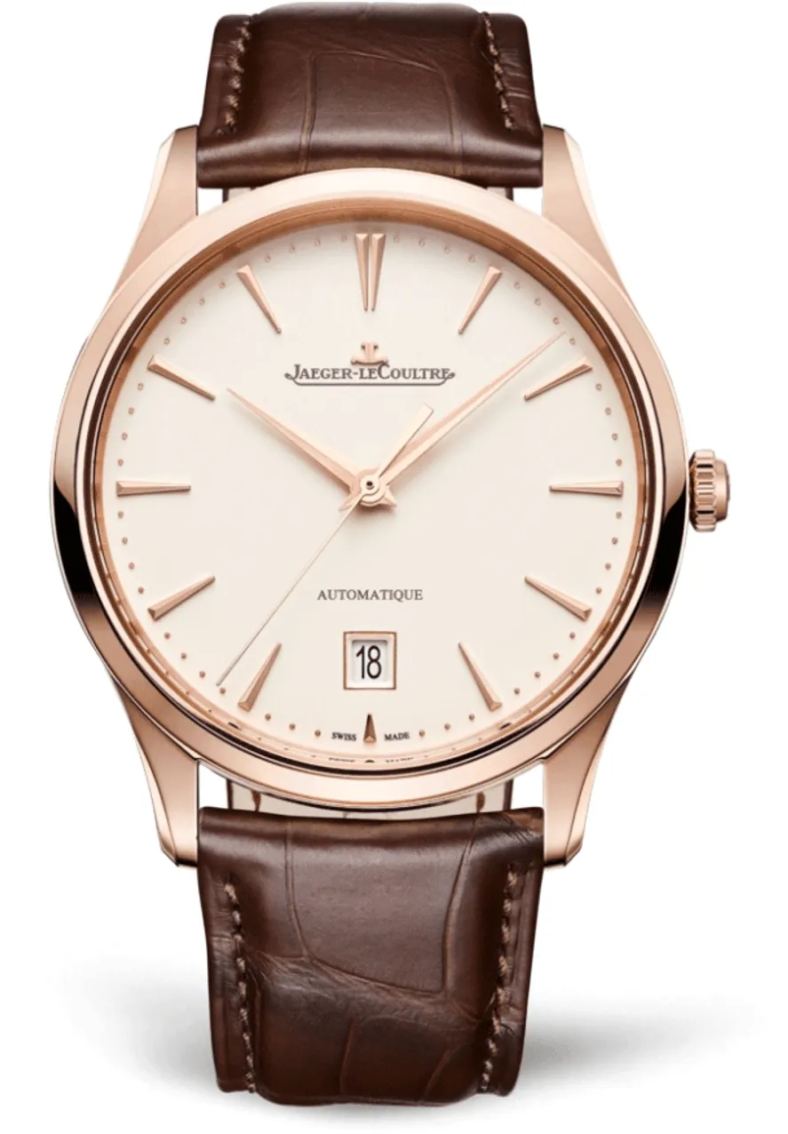 Jaeger-LeCoultre Master Ultra Thin Date Q1232510 39mm Rose gold and 18k rose gold White