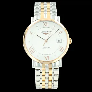 Longines Elegant L4.810.5 Yellow gold and Stainless steel White