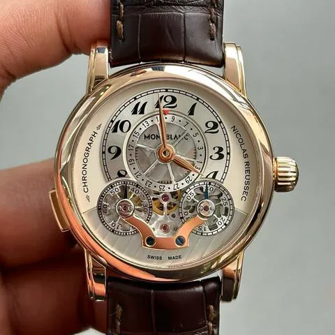 Montblanc Nicolas Rieussec 104705 43mm Rose gold White