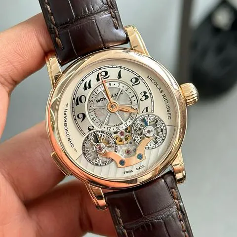 Montblanc Nicolas Rieussec 104705 43mm Rose gold White 3