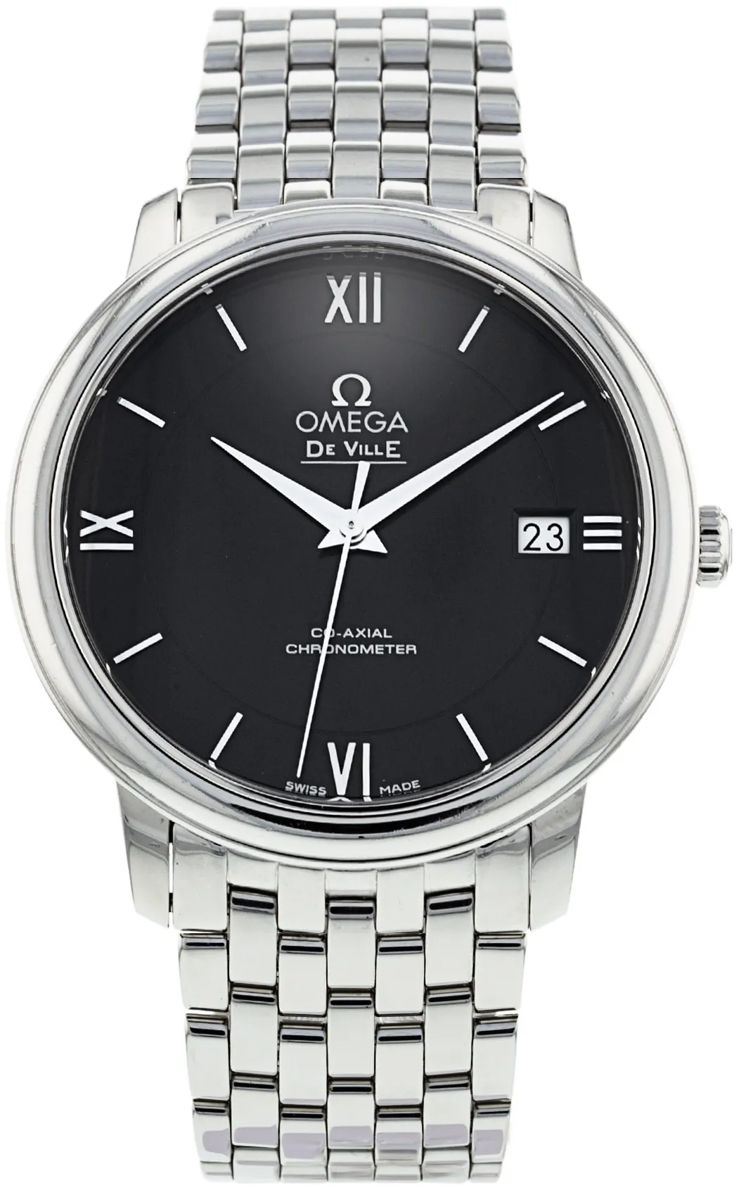 Omega De Ville Prestige 424.10.37.20.01.001 37mm Stainless steel Black