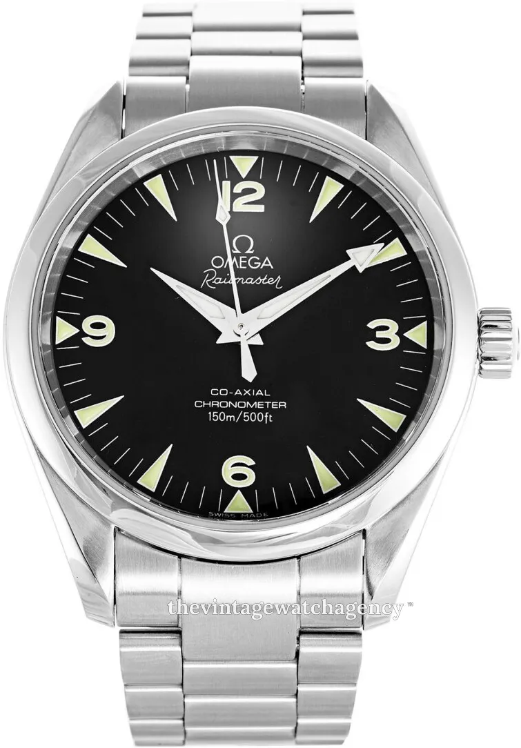 Omega Railmaster 2503.52.00 39mm Stainless steel Black