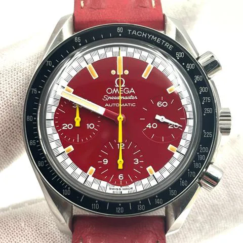 Omega Speedmaster Reduced 3810.61.41 39mm Stainless steel Red