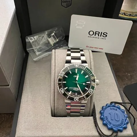 Oris Aquis 01 400 7769 4157-07 8 22 09PEB 41mm Stainless steel Green 12