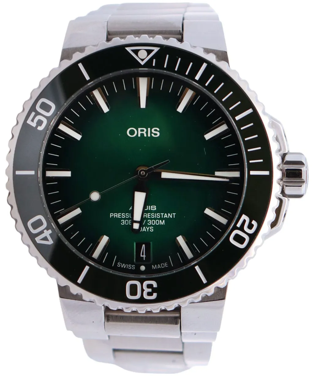 Oris Aquis 01 400 7763 4157 43.5mm Stainless steel Green