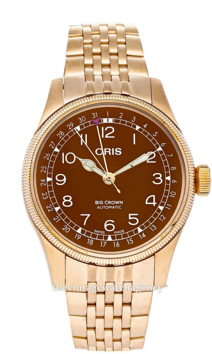 Oris Big Crown 01 754 7741 3166-07 8 20 01 40mm Stainless steel Brown