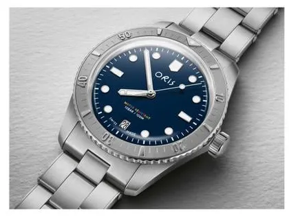 Oris Divers Sixty Five 01 733 7771 4085 38mm Stainless steel Blue 3