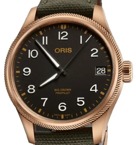 Oris ProPilot 01 751 7761 3164-07 3 2003BRLC 41mm Bronze Black 1