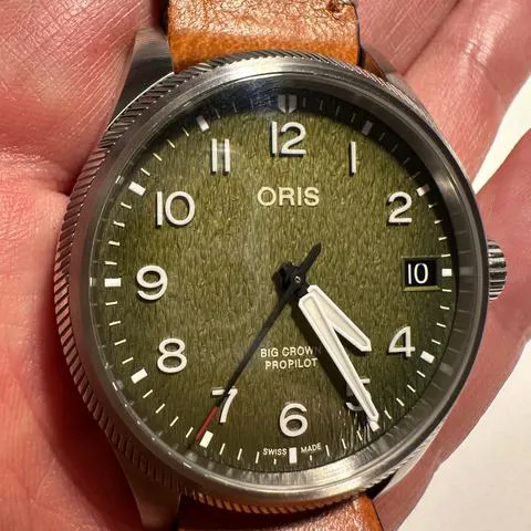 Oris ProPilot 01 751 7761 4187-Set 41mm Stainless steel Green 8