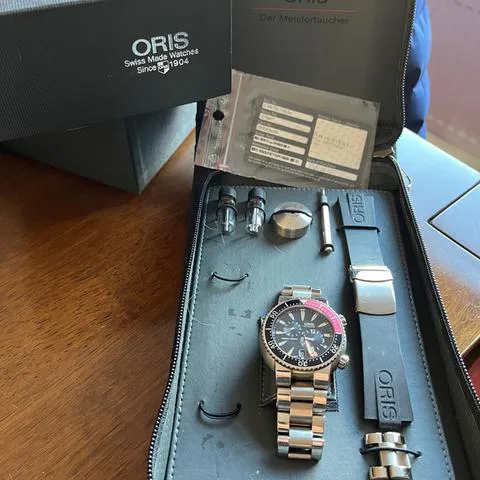 Oris Regulateur "Der Meistertaucher" 01 649 7541 7164-Set 44mm Titanium Black 1