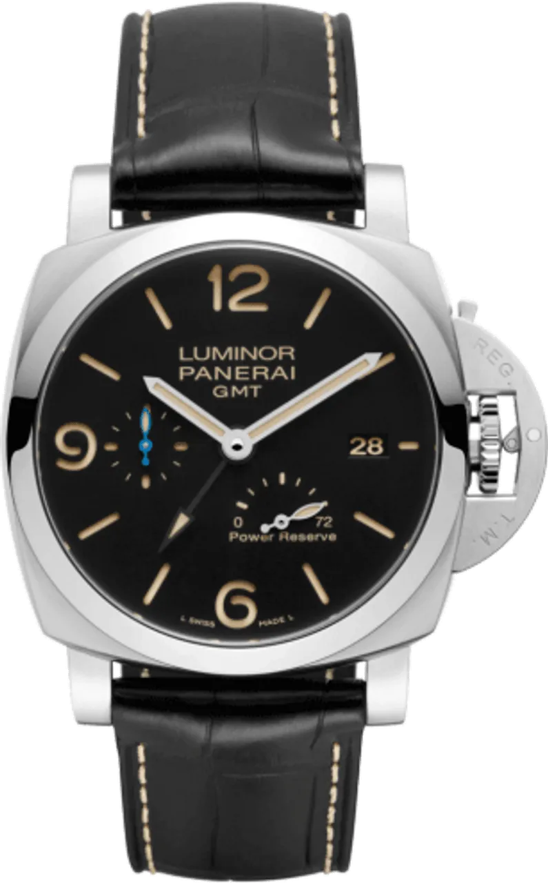 Panerai Luminor 1950 3 Days GMT Power  PAM 01321 44mm Stainless steel Black