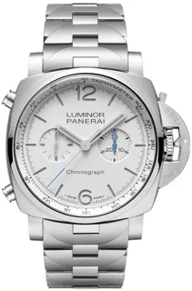 Panerai Luminor Chrono pam01548 Stainless steel White