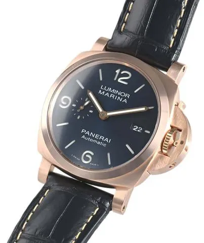 Panerai Luminor Marina PAM 01112 44mm Rose gold Blue