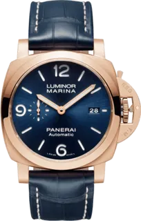 Panerai Luminor Marina PAM 01112 Goldtech Blue