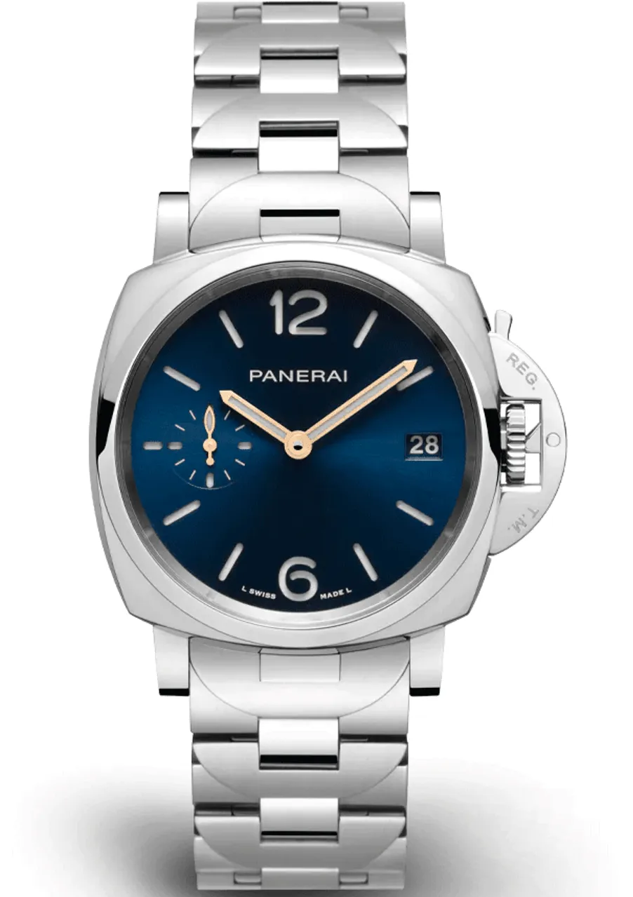 Panerai Luminor Marina PAM 01123 38mm Stainless steel Blue