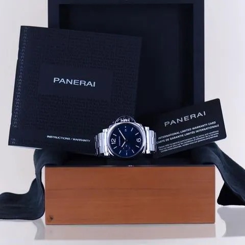 Panerai Luminor Marina PAM 01124 42mm Stainless steel Blue 1