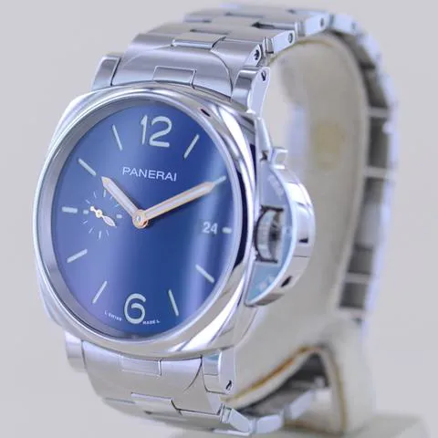 Panerai Luminor Marina PAM 01124 42mm Stainless steel Blue 3