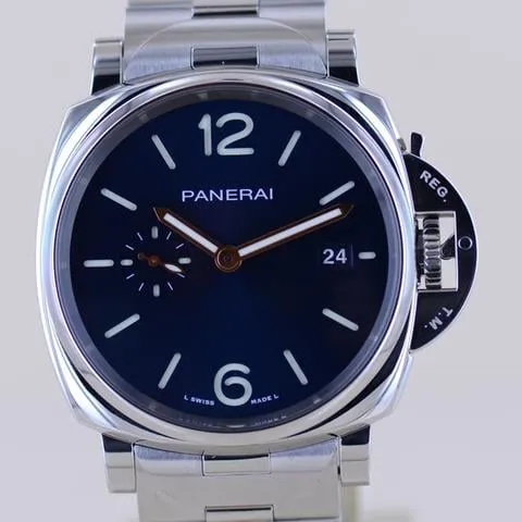 Panerai Luminor Marina PAM 01124 42mm Stainless steel Blue 11