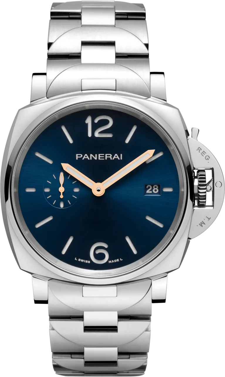 Panerai Luminor Marina PAM 01124 42mm Stainless steel Blue