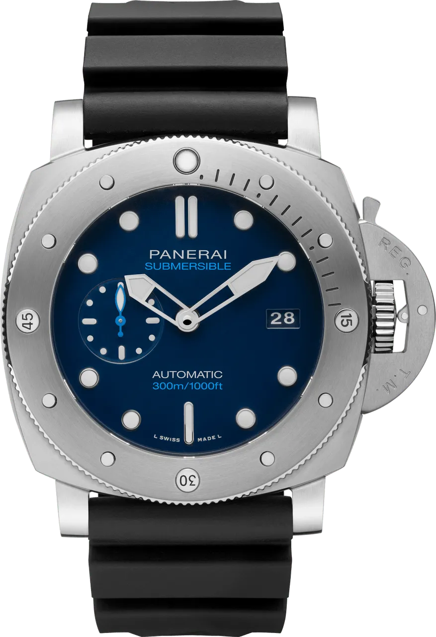 Panerai Submersible PAM 00692 47mm Stainless steel Blue