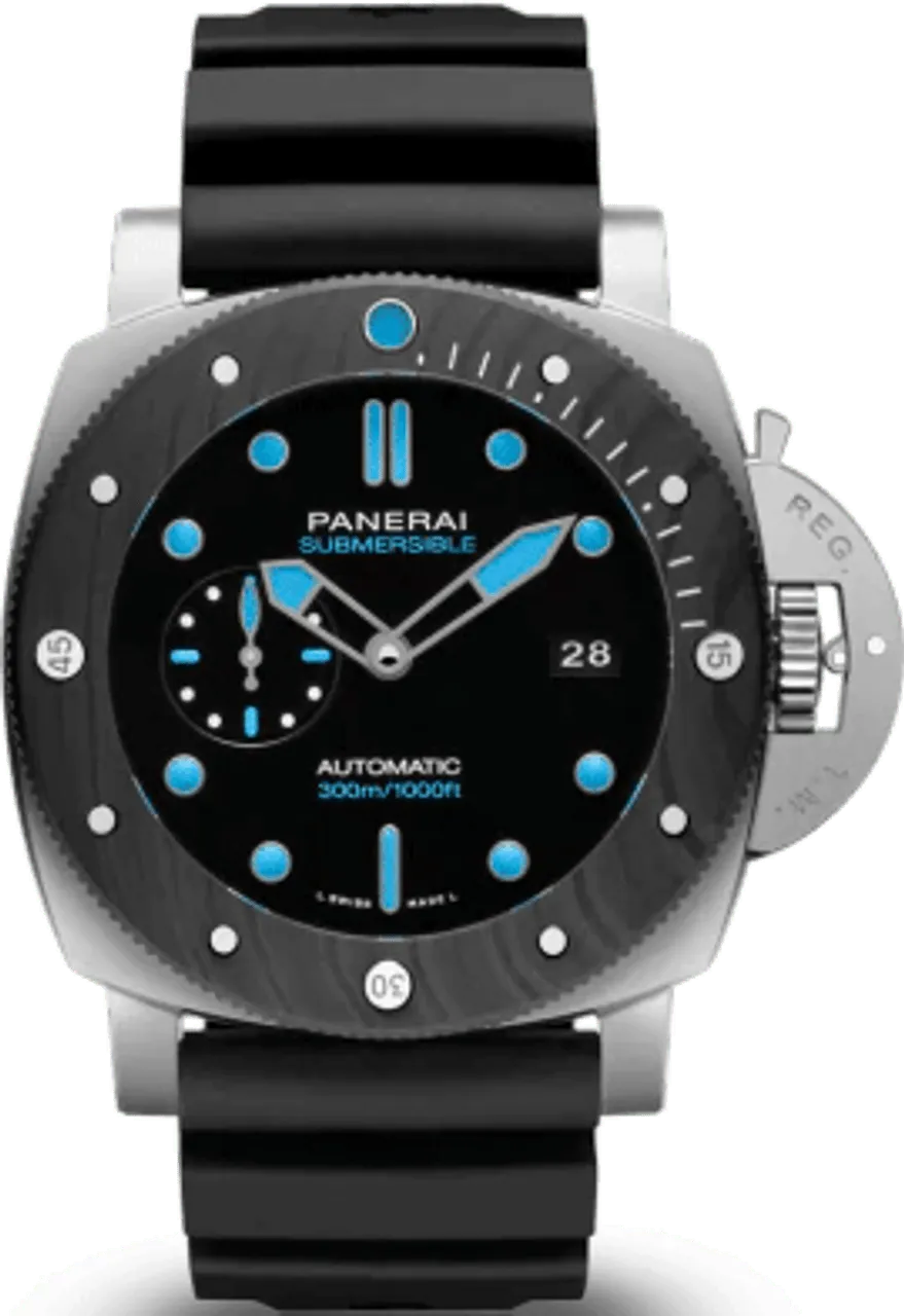 Panerai Submersible PAM 00799 47mm Stainless steel Black