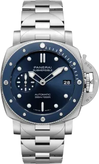 Panerai Submersible PAM02068 Stainless steel Blue