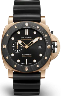 Panerai Submersible PAM02070 Yellow gold Black