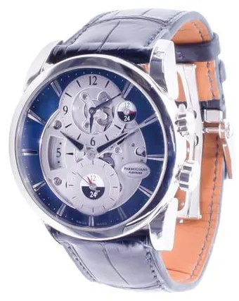 Parmigiani Fleurier Tonda PFC231-0001800-HA3142 42mm Stainless steel Azul/plateada, 3