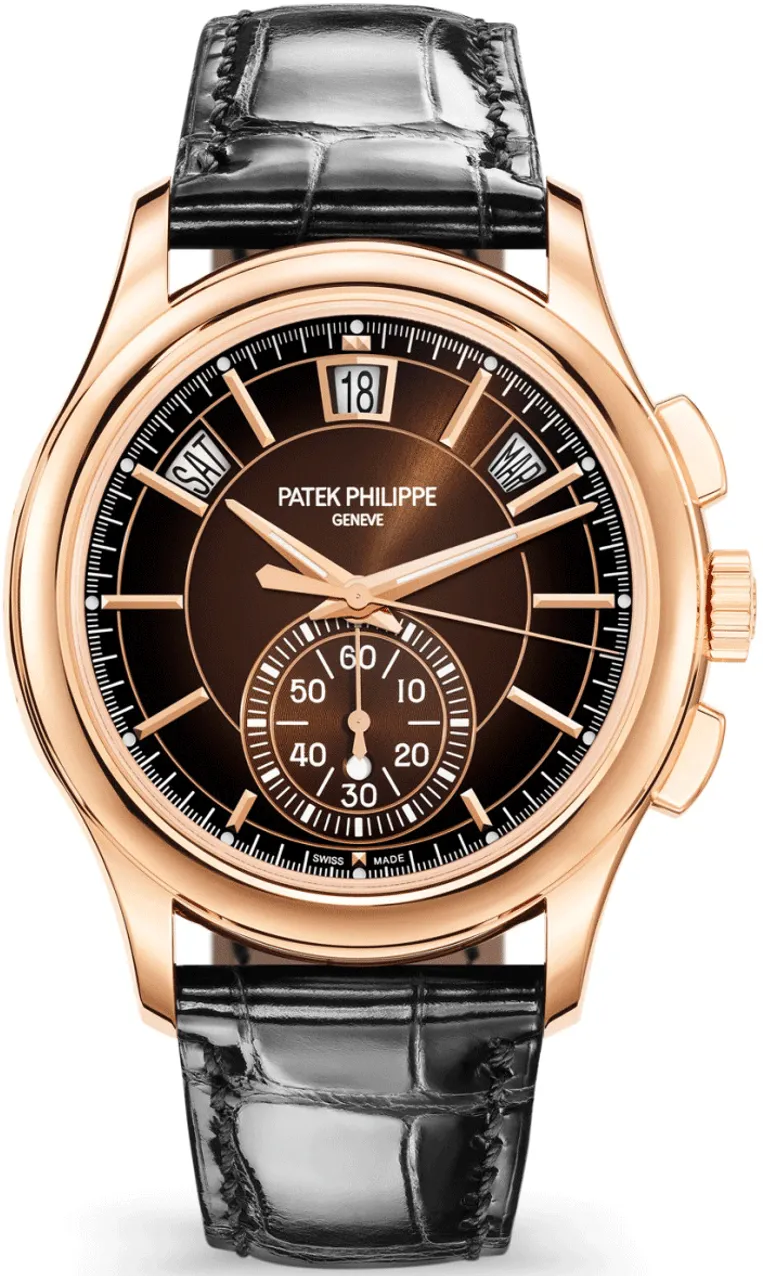 Patek Philippe Annual Calendar Chronograph 5905R-001 42mm Rose gold and 18k rose gold Brown