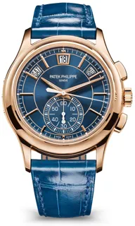 Patek Philippe Annual Calendar Chronograph 5905R-010 Rose gold Blue