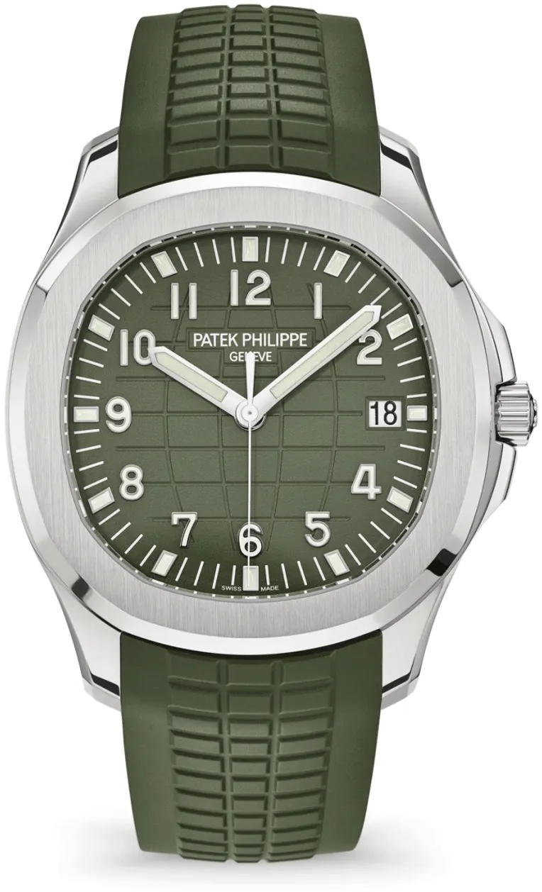 Patek Philippe Aquanaut 5168G-010 42mm White gold and 18k white gold Green