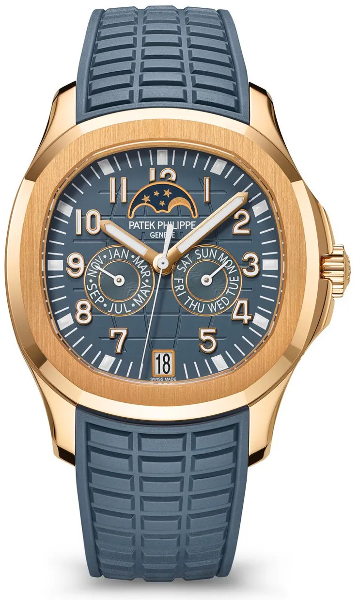 Patek Philippe Aquanaut 5261R-001 40mm Rose gold and 18k rose gold Blue