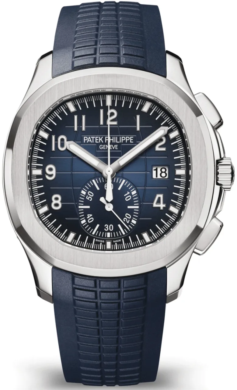 Patek Philippe Aquanaut 5968G-001 42mm White gold and 18k white gold Blue